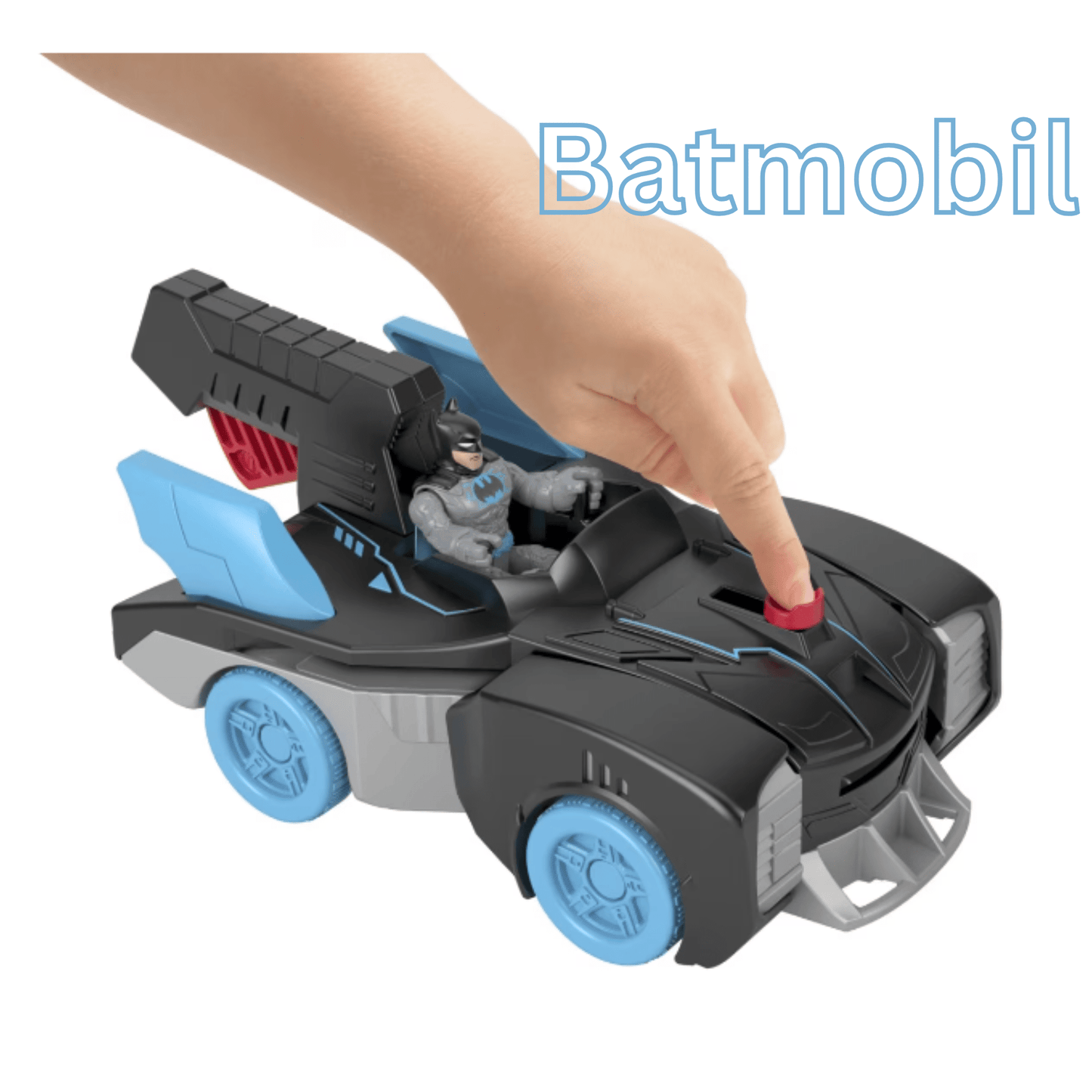 Masinuta Copii DC Super Friends - Vehicul cu figurina Bat-Tech Batmobil