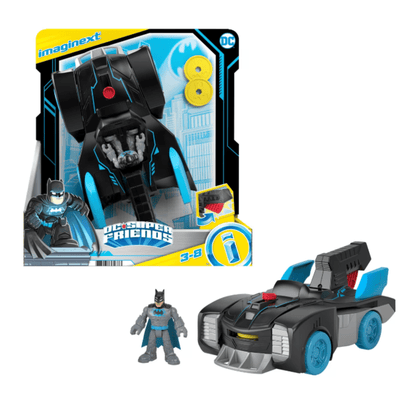 Masinuta Copii DC Super Friends - Vehicul cu figurina Bat-Tech Batmobil